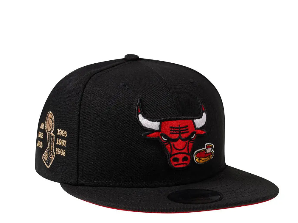 CHICAGO BULLS PIZZA NBA CHAMPIONS SNAPBACK